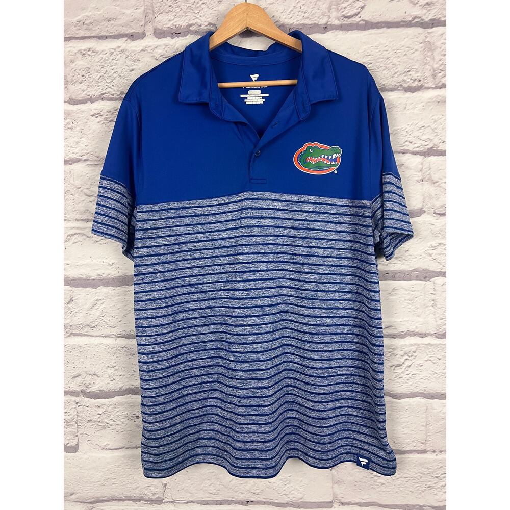 Fanatics‎ Mens XL Florida Gators Collegiate Athleisure Golf Striped Polo Shirt - Picture 3 of 10